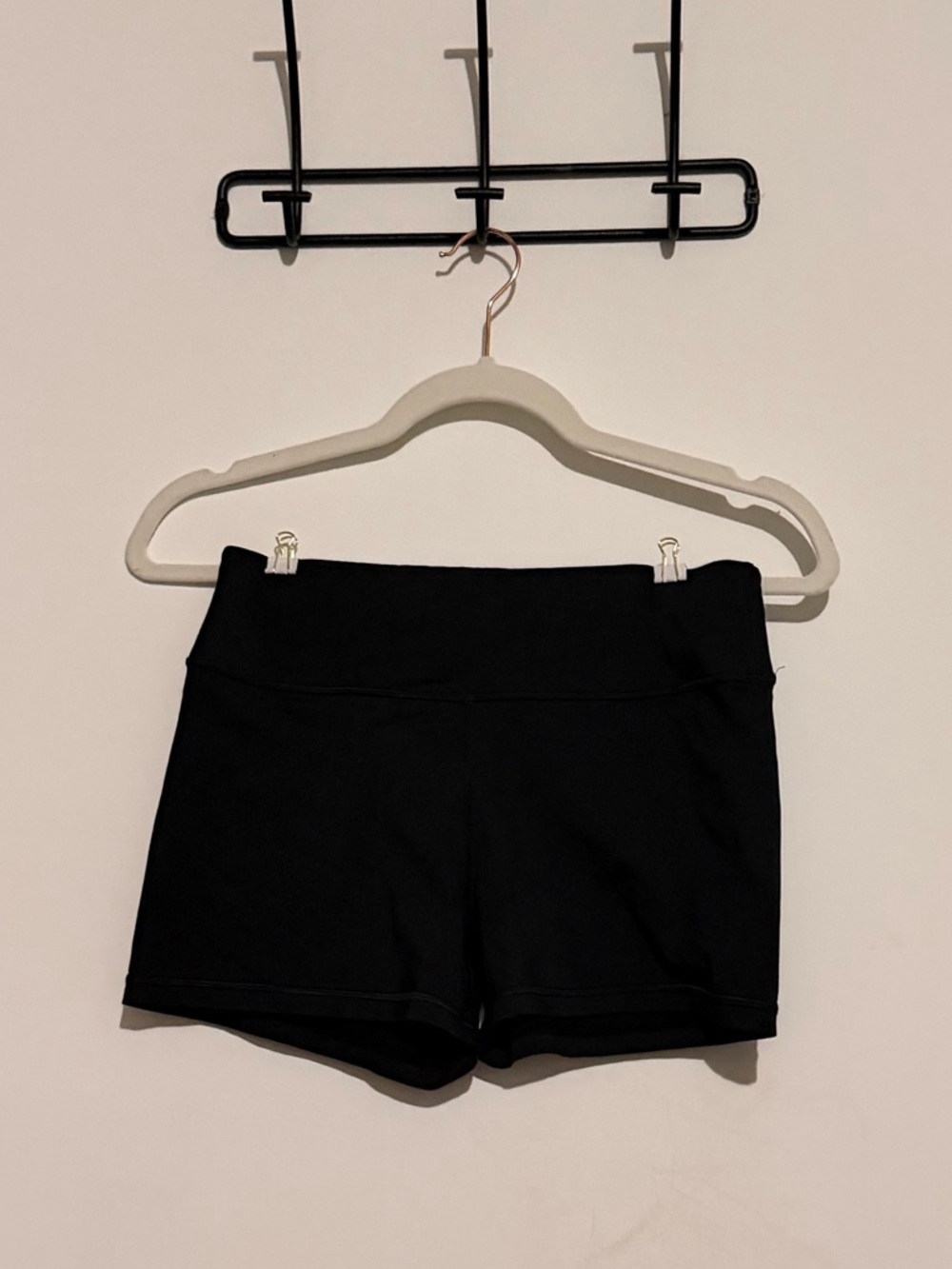 SHEIN Black High-Waist Bike Shorts